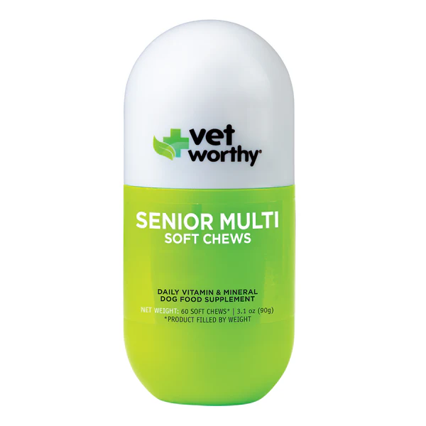 Vet Worthy Senior Dog Multivitamin - 60 Soft Chew