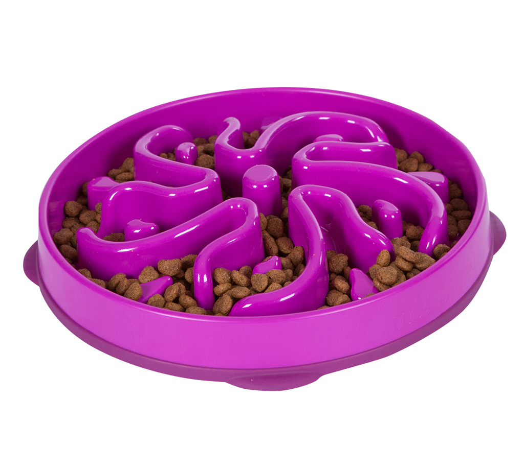 Outward Hound Fun Feeder Flower Purple Large