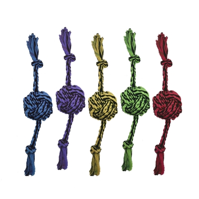 Nuts for Knots 2 Knot Rope W/Ball Dog Toy
