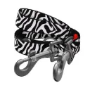 Waudog Nylon Adjustable Leash Zebra Medium