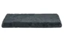 Furhaven Plush Faux Fur Crate Ortho Pet Mat Gray Large