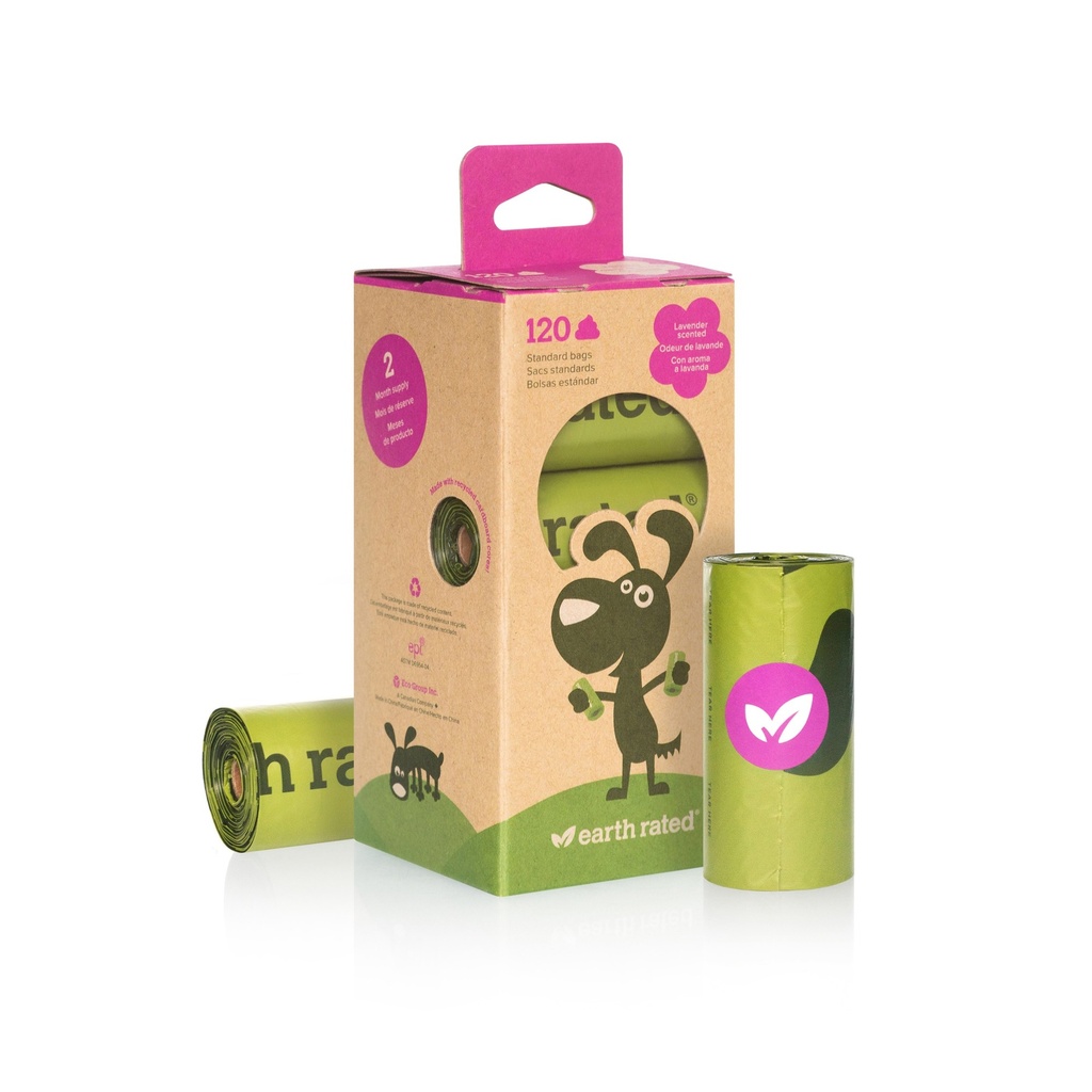 Earth Rated Bags Standard 120 bags (8 rolls)