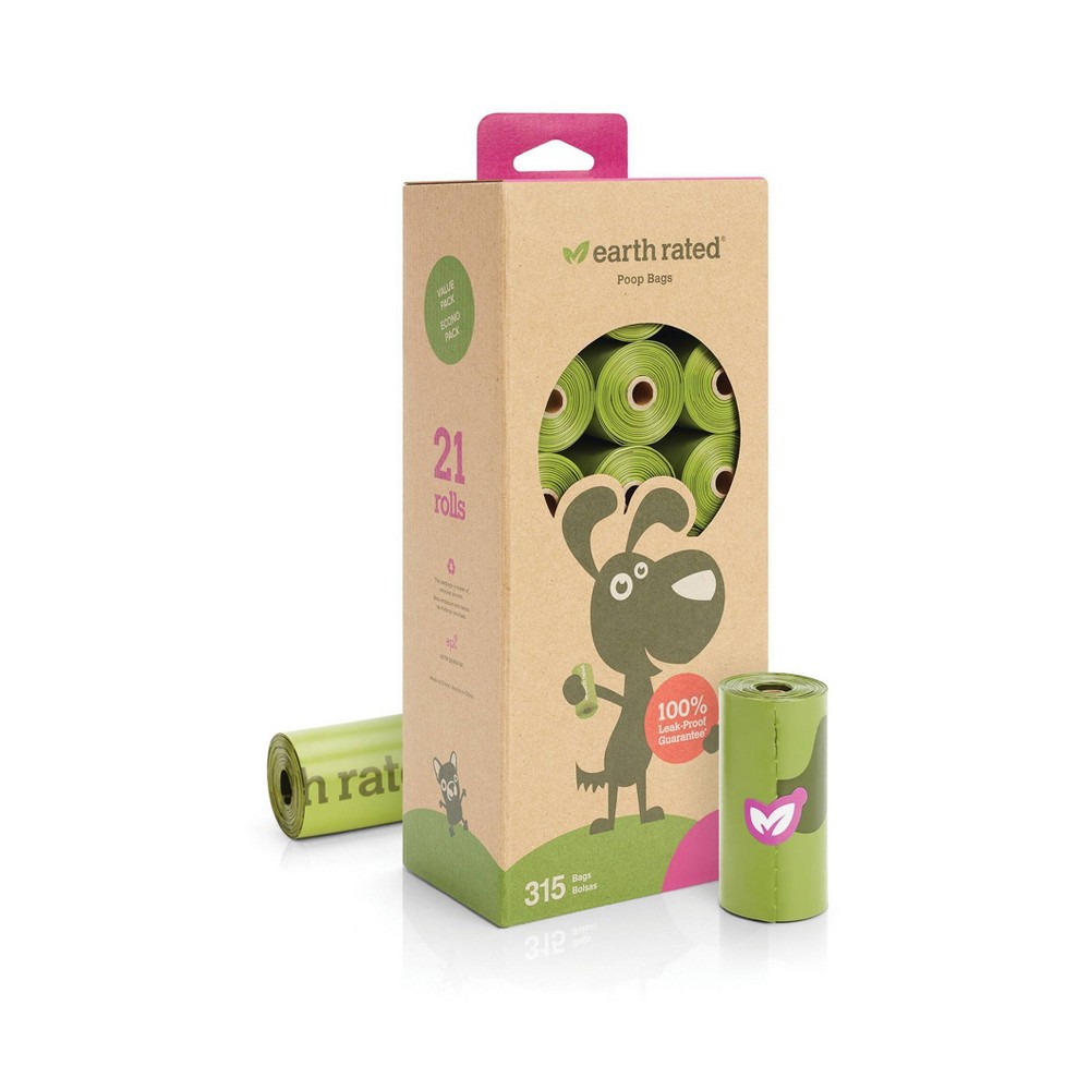 Earth Rated Bags Standard 315 bags (21 rolls) Bulk