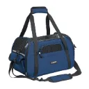 GOOPAWS Soft Sided Travel Pet Cat Carrier, Navy Blue