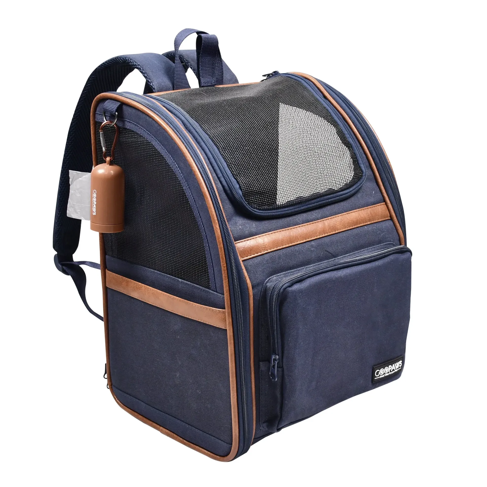 GOOPAWS Pet Carrier Backpack, Collapsible Mesh Backpack