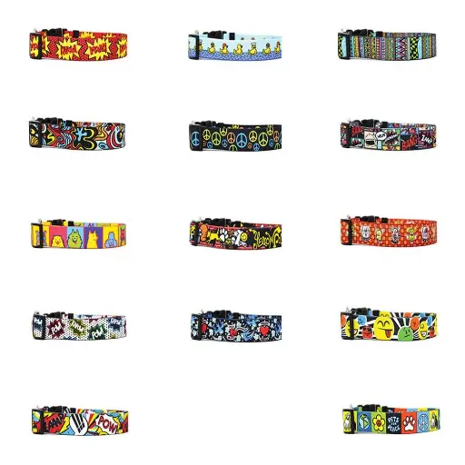 Pop Art Dog Collar