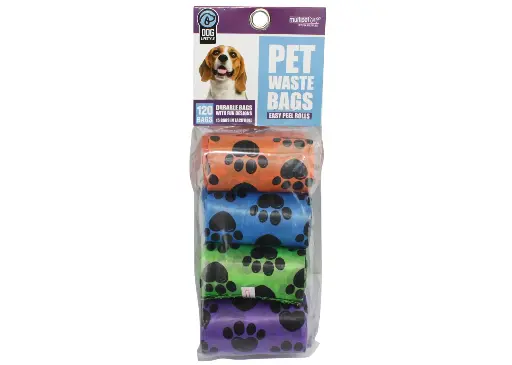 [P-1000] Paw Print Waste Bags - 8pk