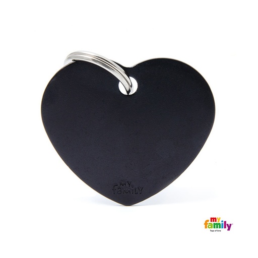 [Tg-1002] Basic Aluminium - Big Black Heart