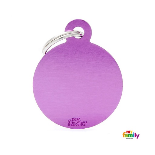 [Tg-1010] Basic Aluminium - Big Purple Circle