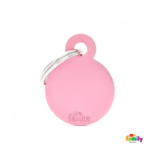 [Tg-1023] Basic Aluminium - Small Pink Circle