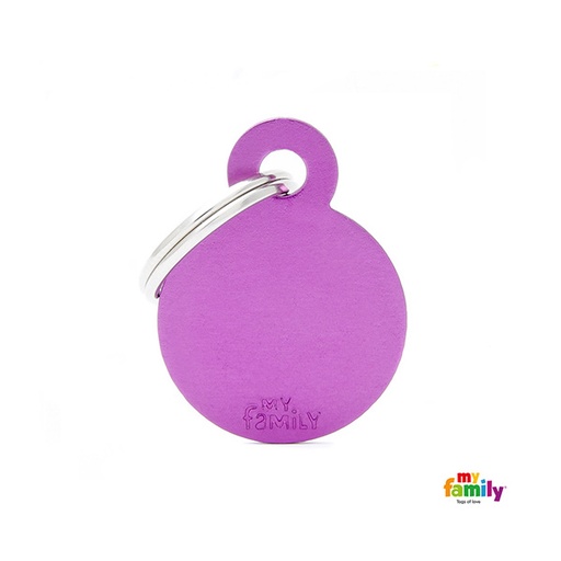 [Tg-1025] Basic Aluminium - Small Purple Circle