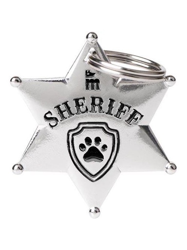 [Tg-1044] Bronx - White Bronze Sheriff Badge
