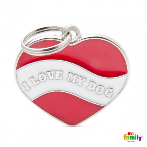 [Tg-1066] Charms - Heart I Love My Dog