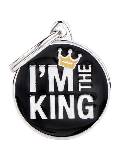 [Tg-1069] Charms - Medium Circle I'm The King