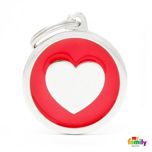 [Tg-1081] Classic - Big Red Circle Heart