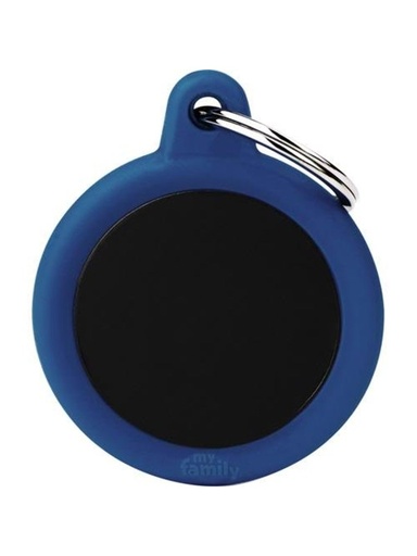 [Tg-1102] Hushtag - Black Circle Dark Blue Rubber