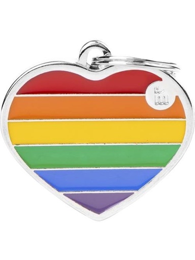 [Tg-1123] Rainbow Tag - Big Heart