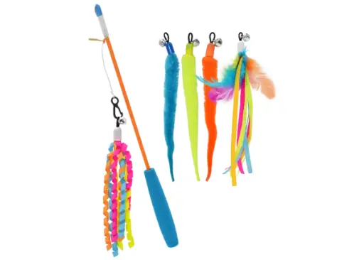 [Ty-1011] Cat Wand with 5 Interchangeable Attachments