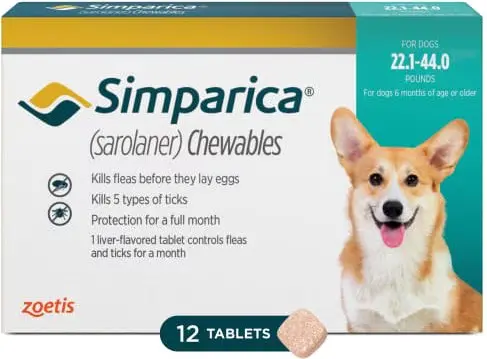 [P-1012] Simparica 40mg - 22-44lb (1 Tablet)
