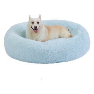 [M-1007] Donut Shag Bed Baby Blue 36"