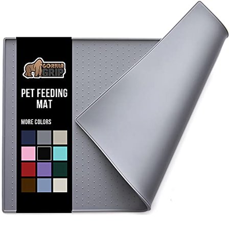 [A-1052] Gorilla Grip Silicone Feeding Mat Grey