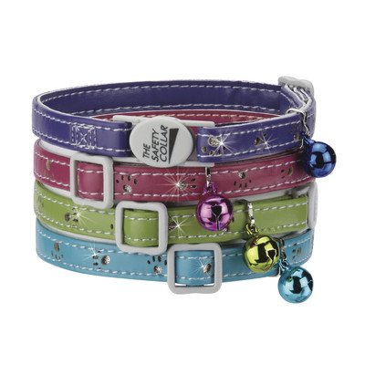 [A-1101] Savvy Tabby Sparkle Cat Collar - Pink