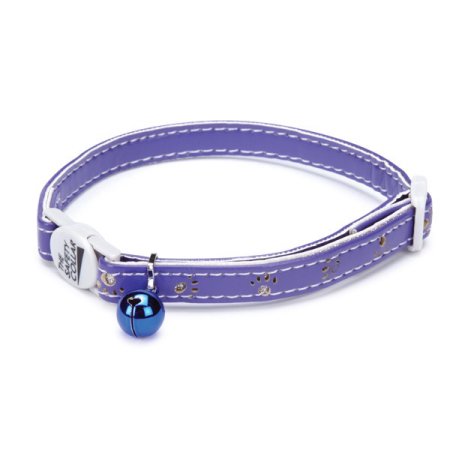 [A-1102] Savvy Tabby Sparkle Cat Collar - Purple