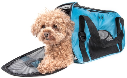 [A-1109] Sporty Zippered Pet Carrier - Lrg - Blue