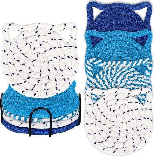 Braided Coasters (Cat Ear) Set of 4