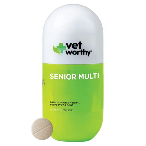 Vet Worthy Senior Dog Multivitamin - 60 Chews