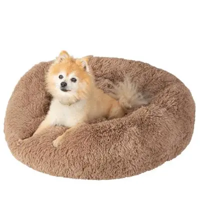 GM Pet Calming Dog Bed Medium 30" - Taupe (Brown)