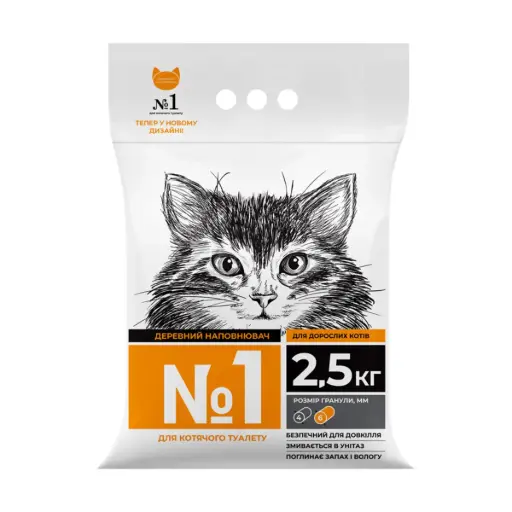 Collar Wood Cat Litter "No1" - 2.5kg