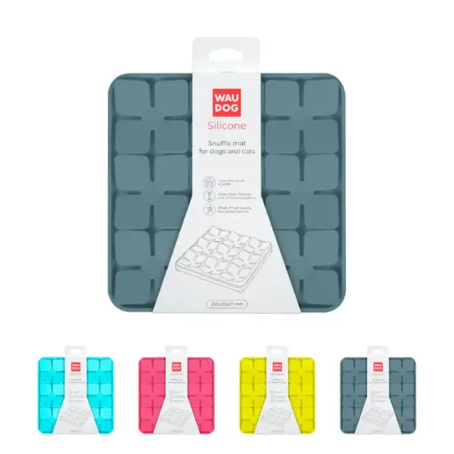 WAUDOG Silicone Snuffle mat, 205x205х17 mm, grey